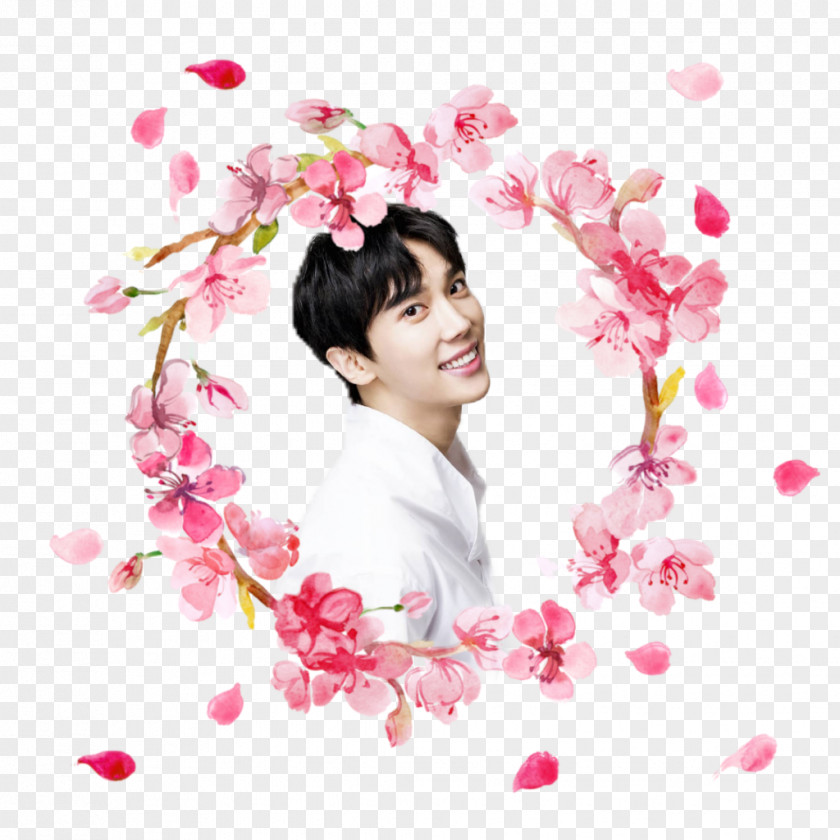 Kim Hyunjoong Joong Ss501 Clip Art Flower Floral Design Watercolor Painting PNG