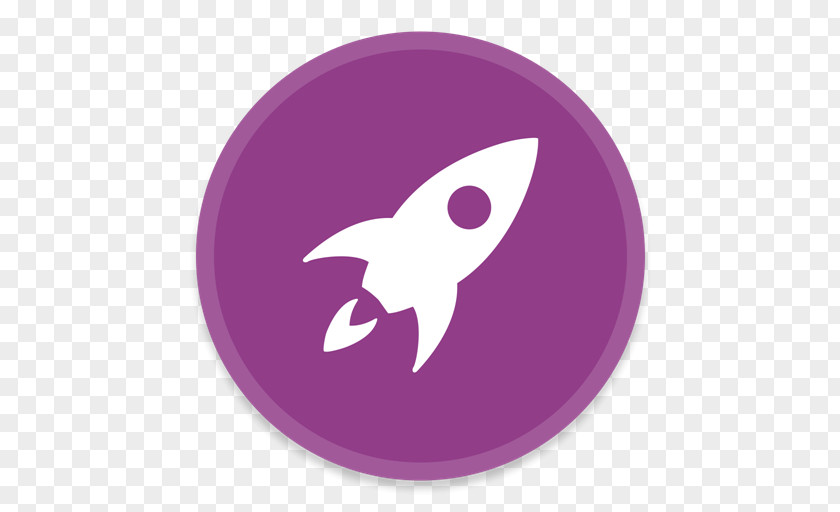 More Icon Pink Purple Rocket Launch PNG