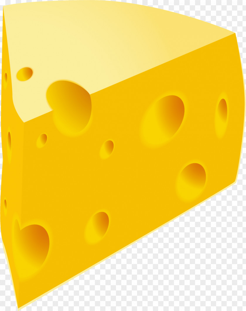 Hand Painted Yellow Cheese Gouda Illustration PNG