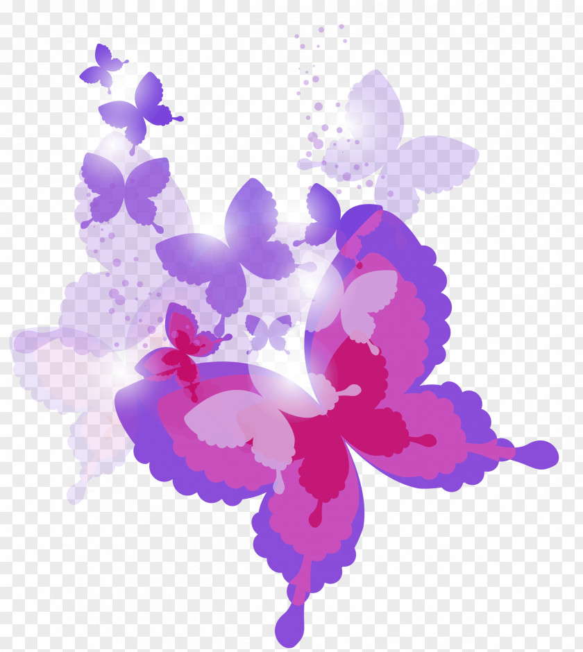Rose Petals Butterfly Desktop Wallpaper Clip Art PNG