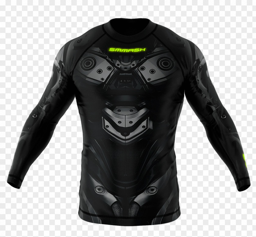 T-shirt Rash Guard Sleeve Clothing Leather Jacket PNG