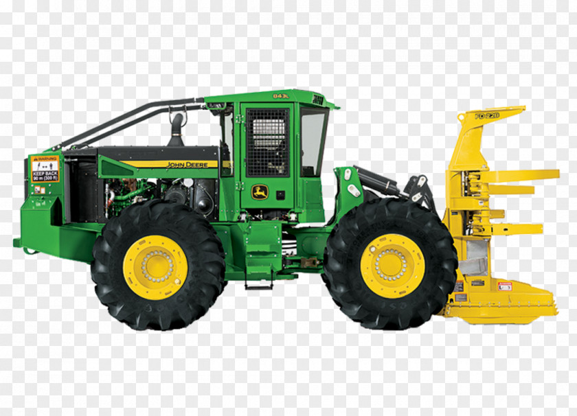 Tractor John Deere Feller Buncher Forestry Heavy Machinery PNG