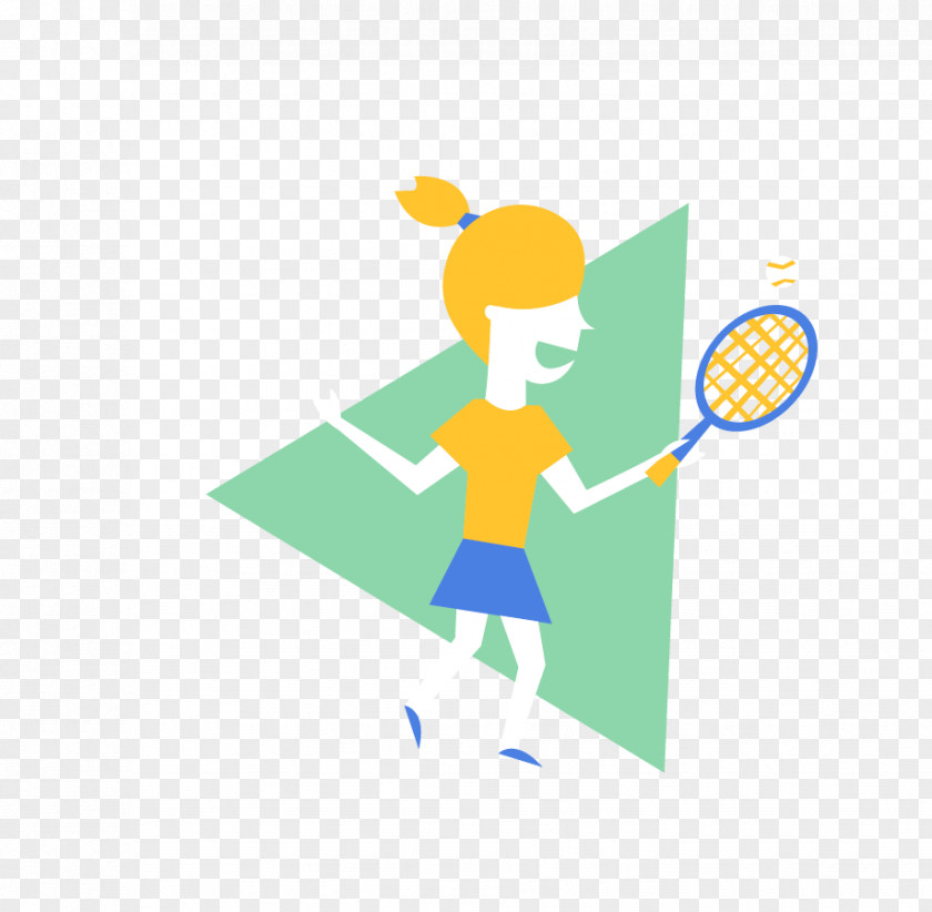 Cartoon Badminton Players 2016 Summer Olympics Rio De Janeiro Clip Art PNG