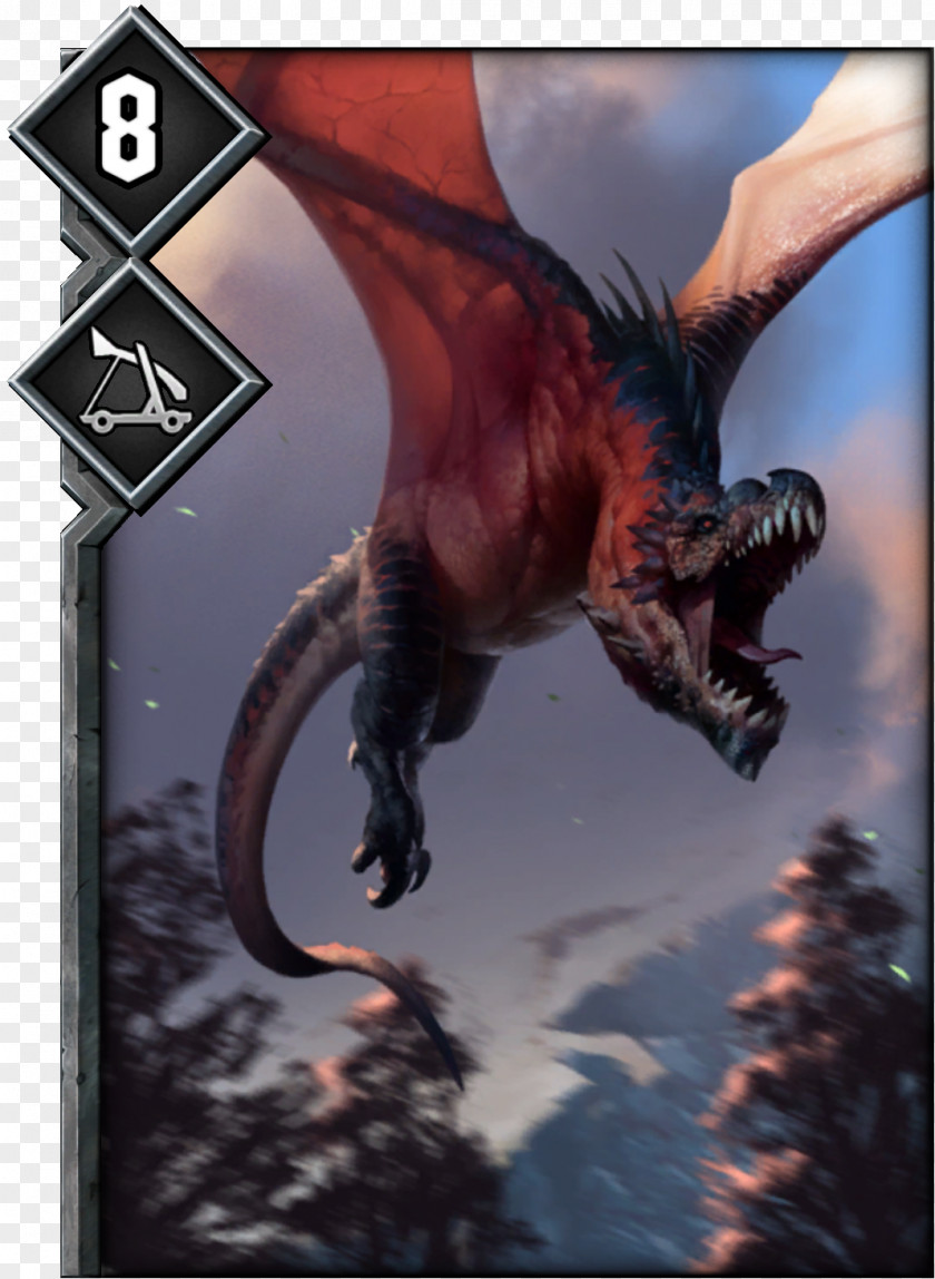 Dragon Gwent: The Witcher Card Game Wyvern Legendary Creature Art PNG