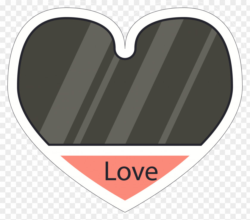 Heart-shaped Cartoon Hand-painted Border PNG