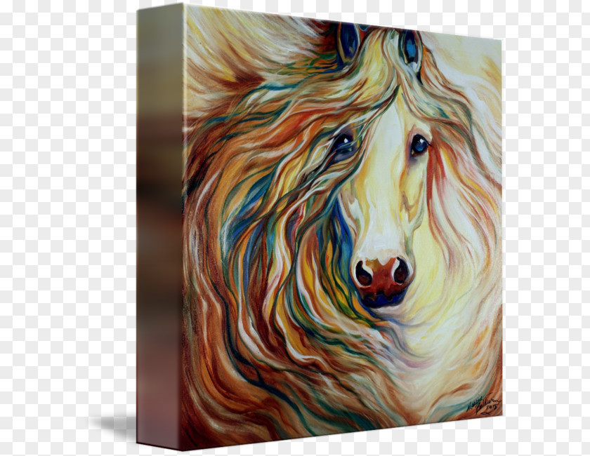 Abstract Horses Watercolor Painting Art Oil PNG