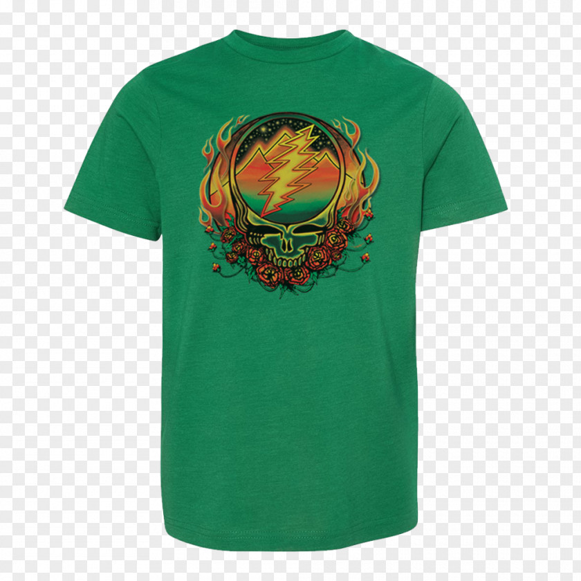 Green Fire T-shirt Grateful Dead Bluza Hoodie PNG