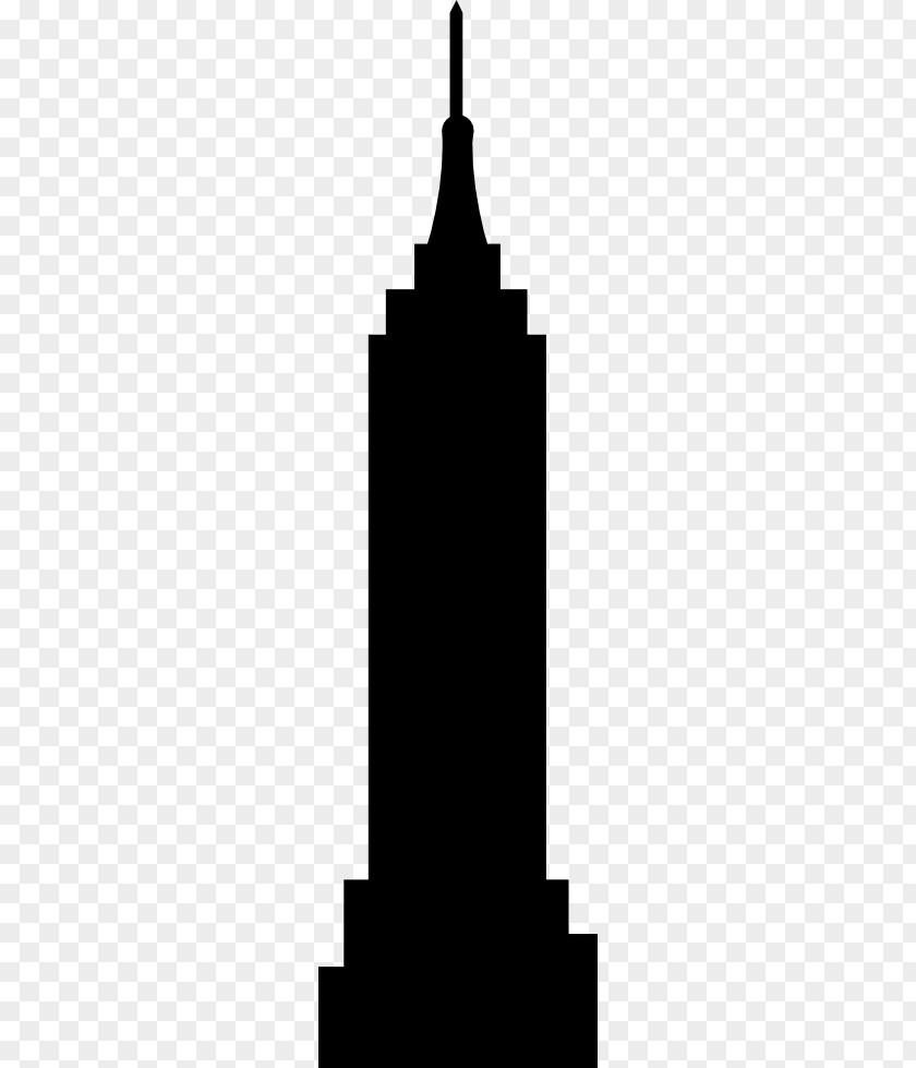 Empire State Building Silhouette Clip Art PNG