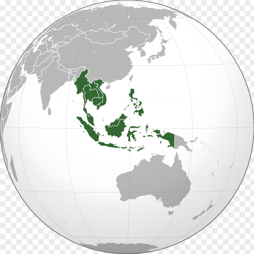 Indonesia Map Burma Cambodia Thailand East Asia Globe PNG