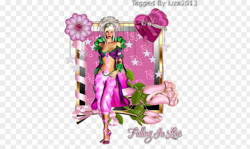Design Pink Floral PNG