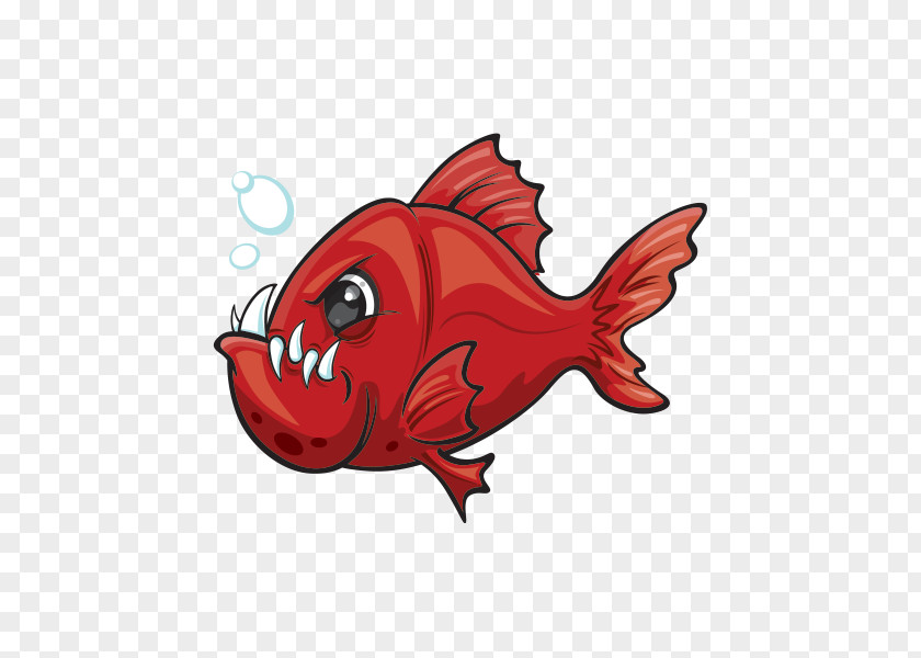 Red Snapper Piranha Clip Art Illustration Drawing Cartoon PNG