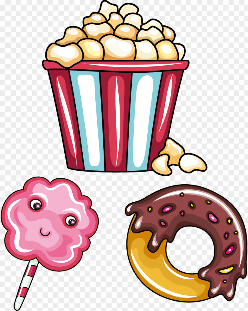 Cartoon Donut Clip Art Hamburger Lollipop Vector Graphics PNG