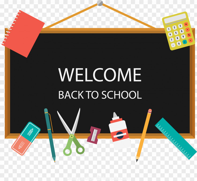 Vector Poster Design School Blackboard PNG