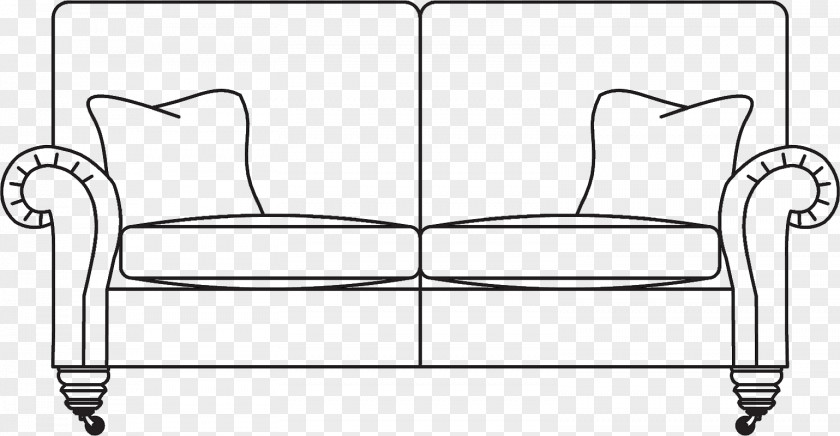 Drawing Sofa Couch Line Art Design Illustration PNG