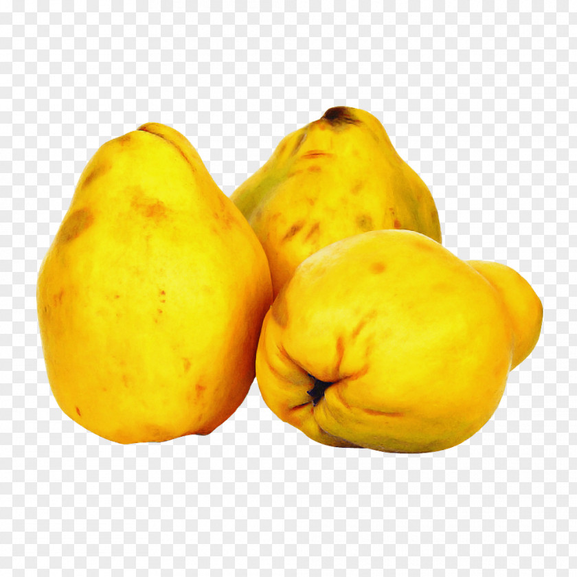 Yellow Food Plant Fruit Quince PNG
