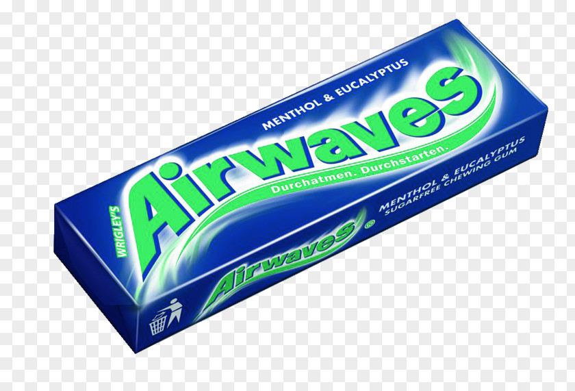 Eucalyptus Chewing Gum Airwaves Wrigley Company Menthol Blackcurrant PNG