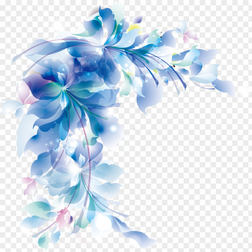 Hydrangea Delphinium Blue Flower Plant Petal Cut Flowers PNG