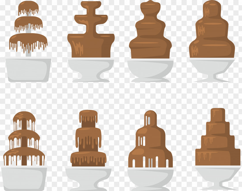 Liquid Candy Fresh Healthy Chocolate Fountain Dessert Clip Art PNG