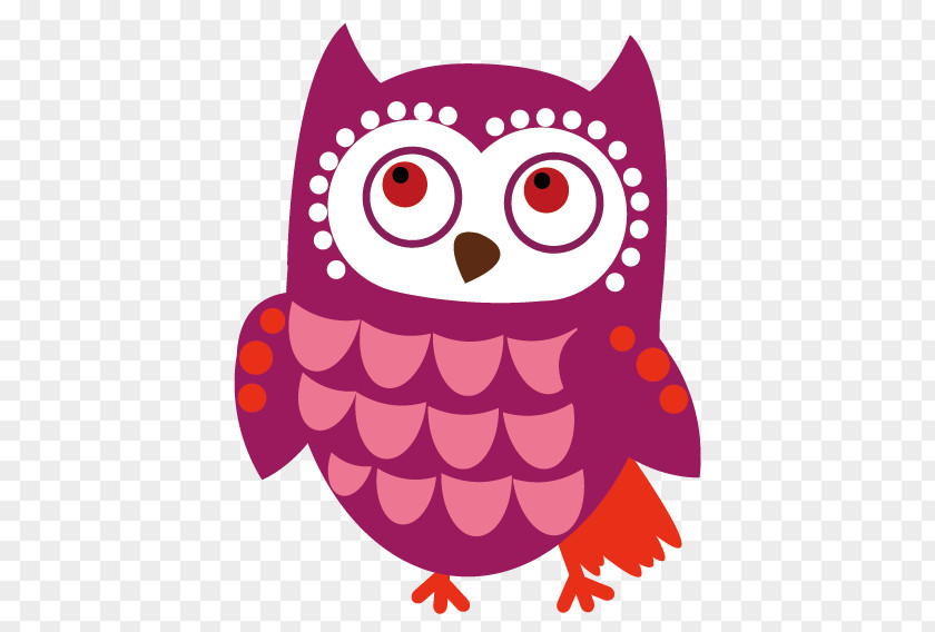 Purple Owl Vector Small Animals Cartoon Clip Art PNG