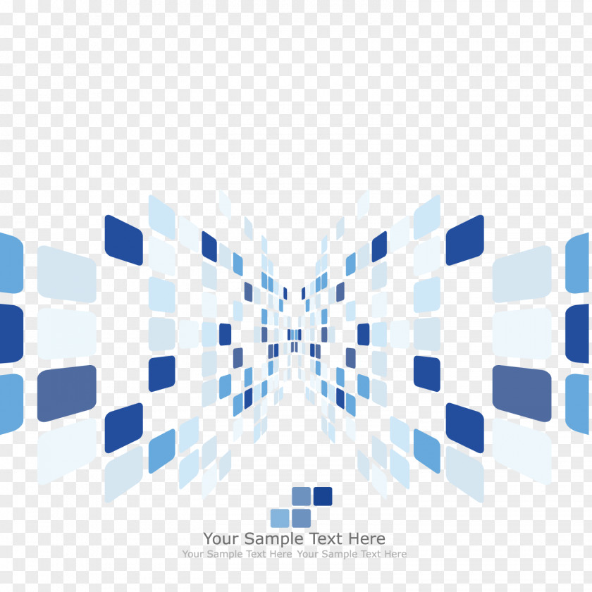 Vector Geometric Decorative Chip Graphics Box Technology PNG