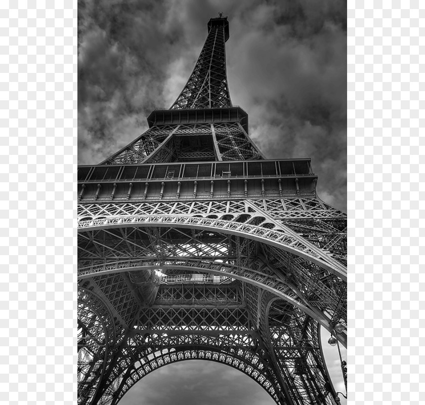 Eiffel Tower Statue Of Liberty Design Canvas PNG