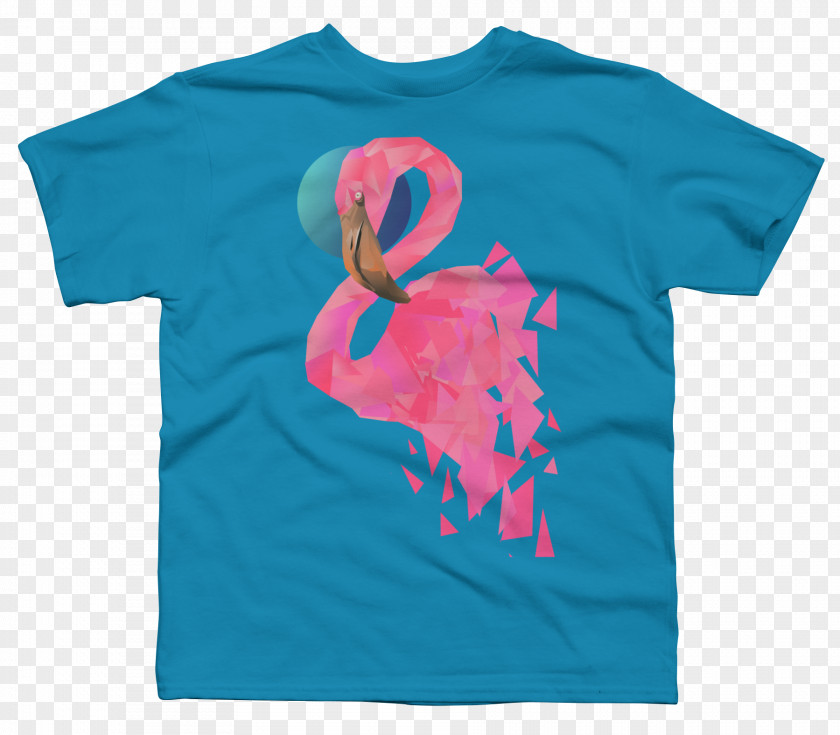 Flamingo Deductible Element Printed T-shirt Sleeve Outerwear PNG