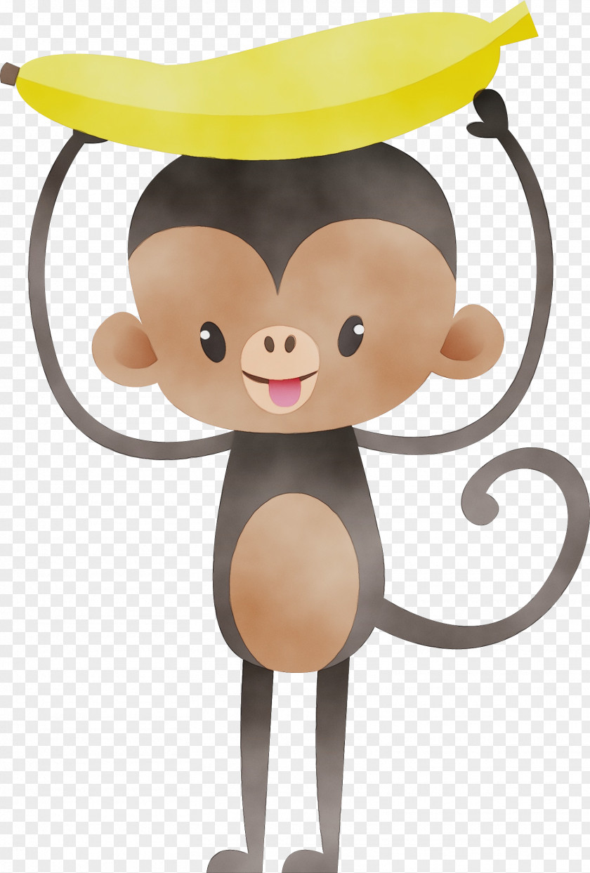 Smile Old World Monkey Cartoon Clip Art Headgear Animation Animal Figure PNG