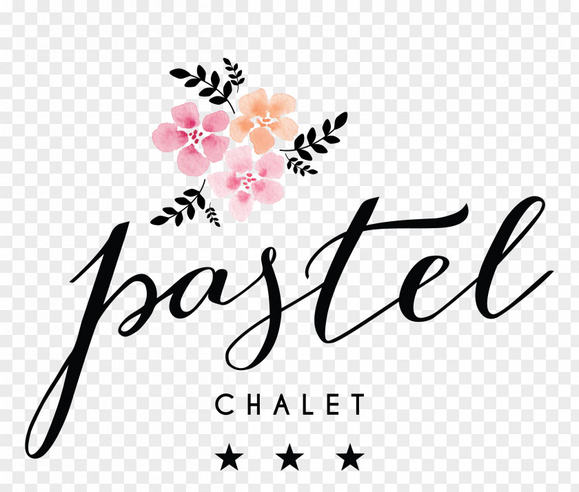 Design Floral PASTEL CHALET Text Delft PNG