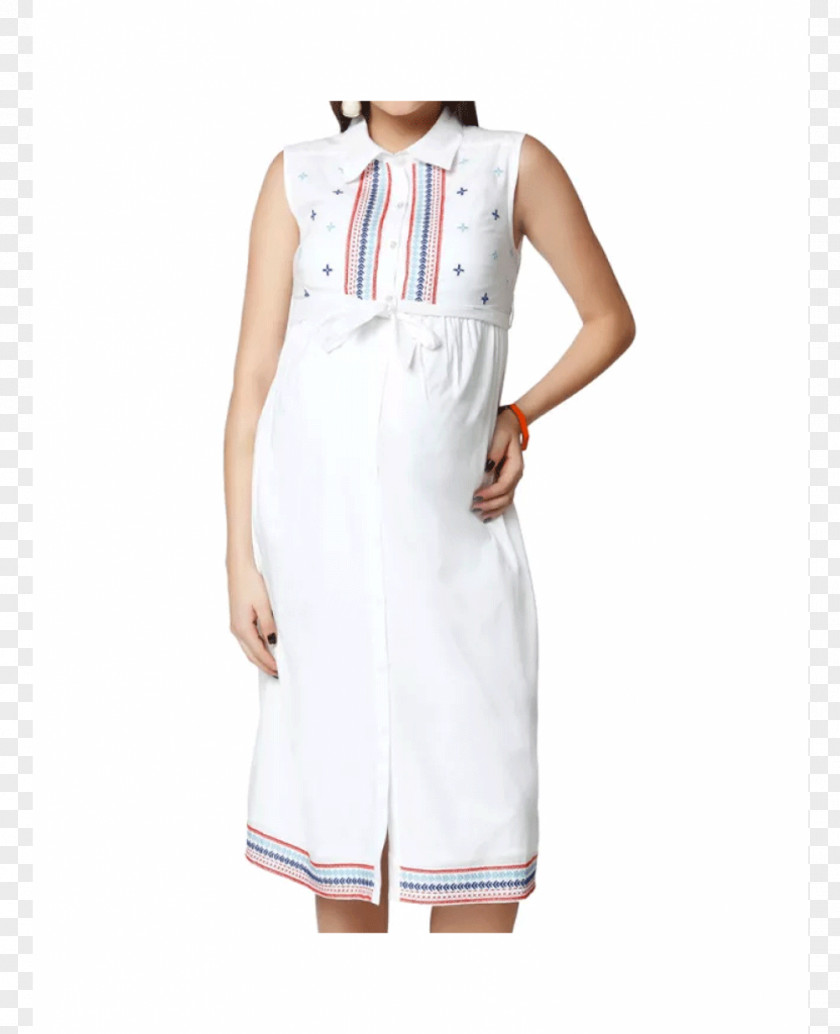 Dress Maternity Clothing White Tunic PNG