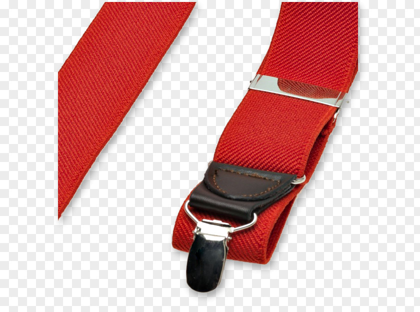 Ribbon Strap Braces Red Leather PNG