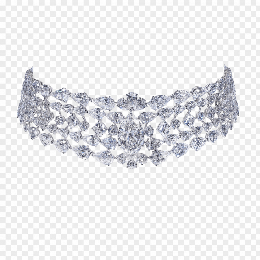 Silver Necklace Bracelet Earring Choker Jewellery PNG