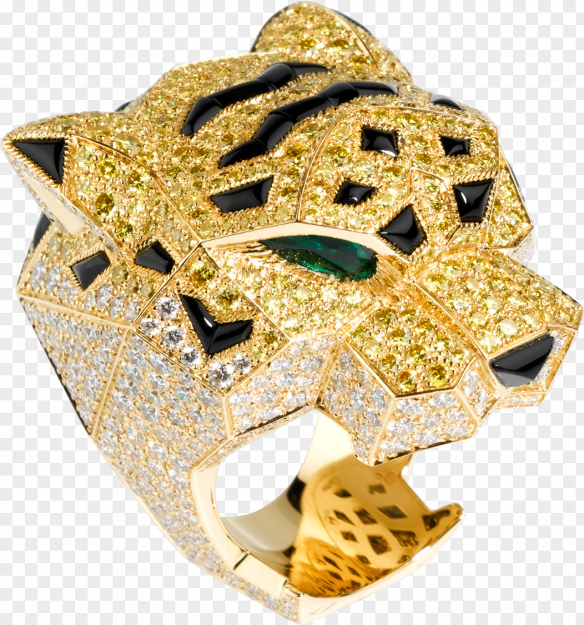 Yellow Diamond Flyer Cartier Ring Jewellery Emerald PNG