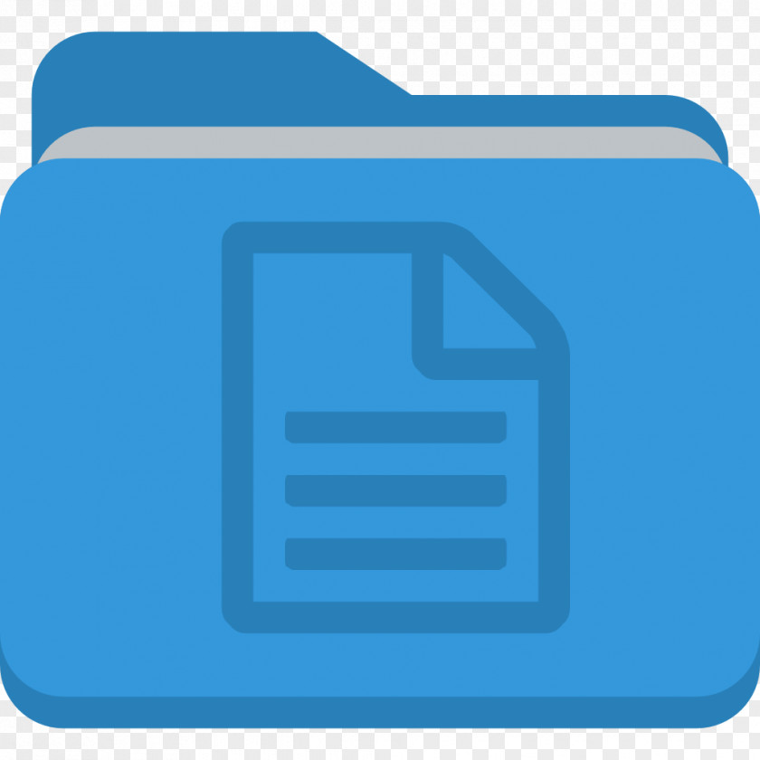 Folder Document Blue Angle Area Brand PNG