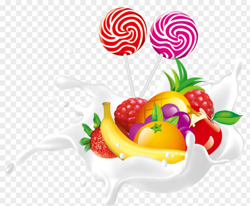 Milk Lollipop Clip Art PNG