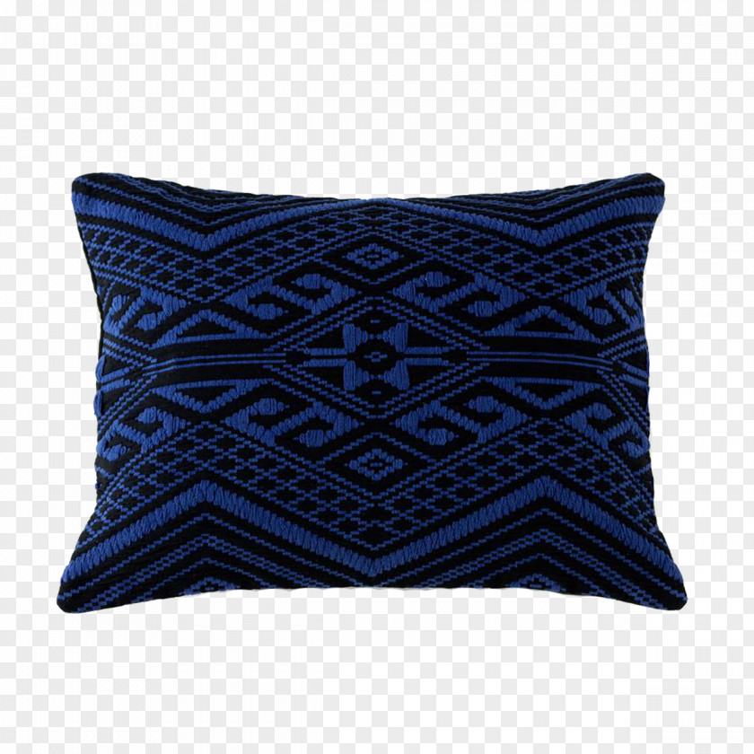 Pillow Throw Pillows Cushion Cobalt Blue PNG