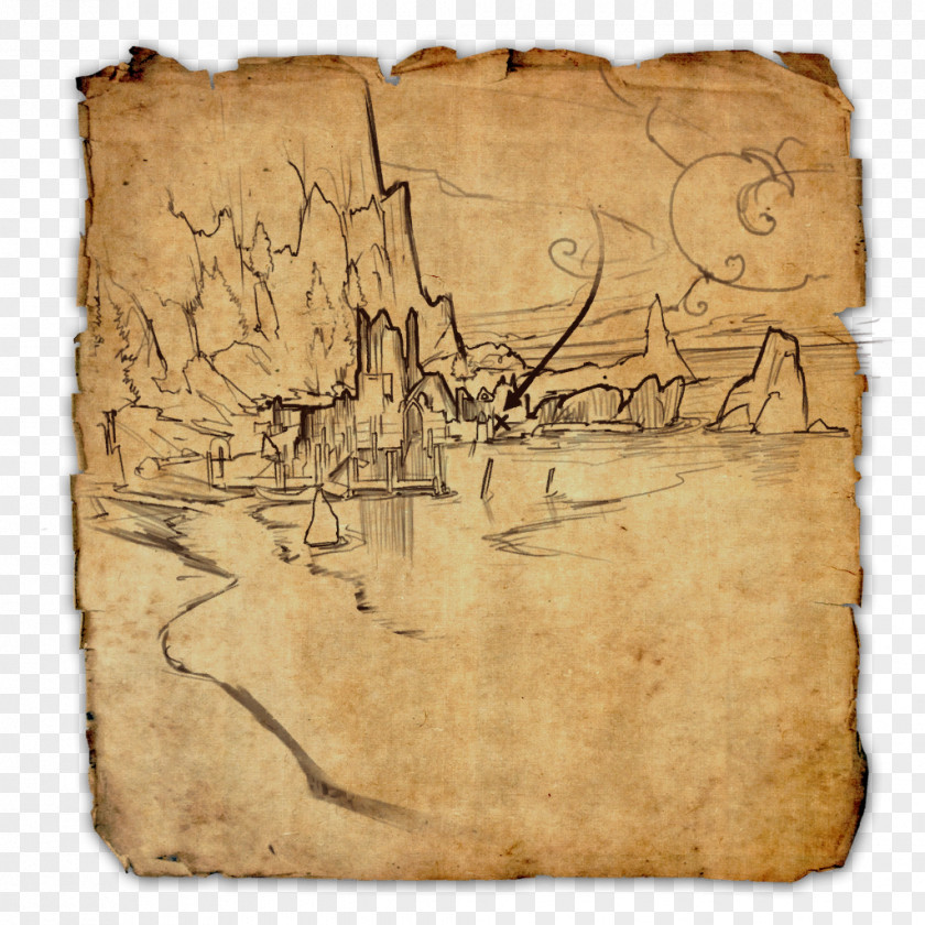Pirate Map The Elder Scrolls Online Treasure World PNG