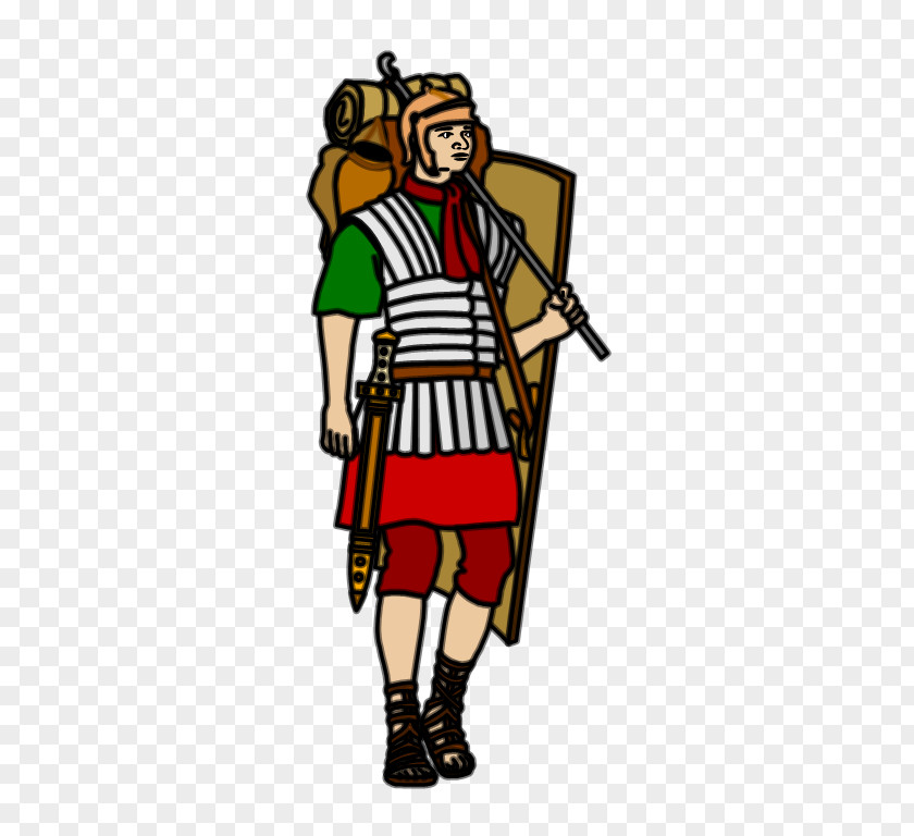 ROMAN SOLDIER Headgear Costume Design Clip Art PNG