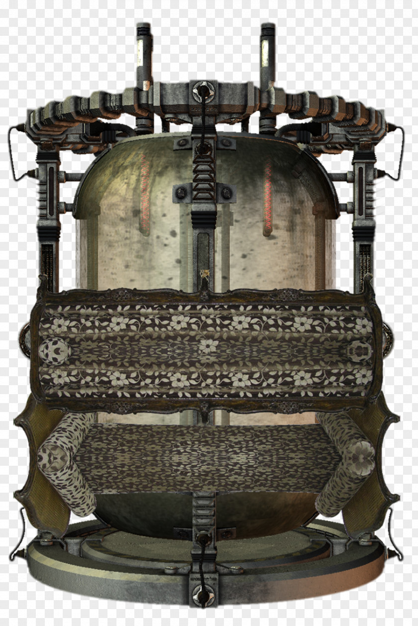 Steampunk Ship Iron Metal PNG