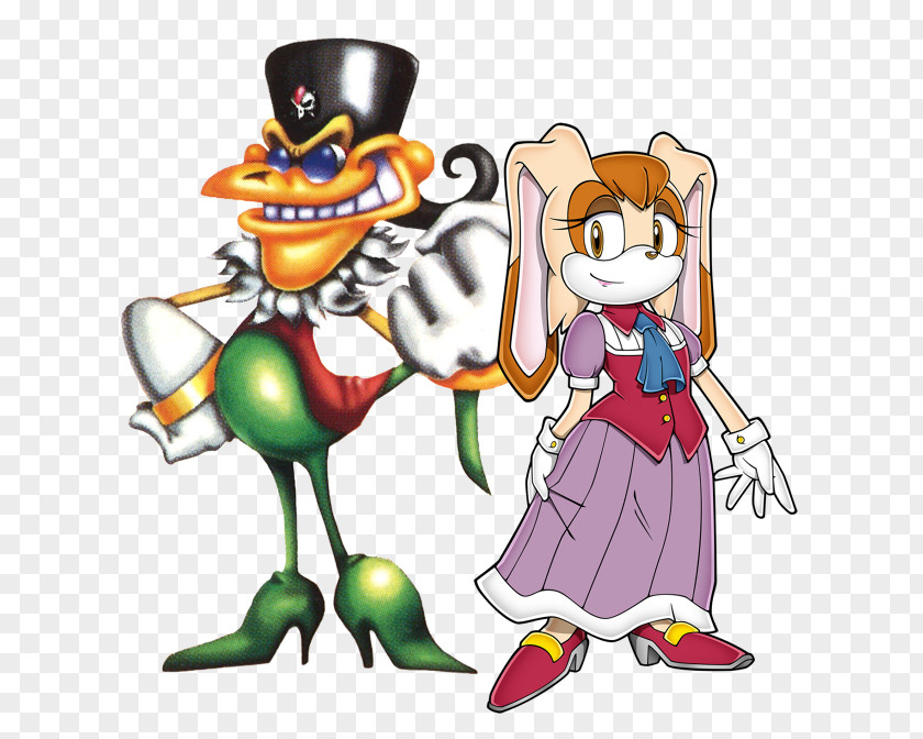 Cream And Vanilla The Rabbit Sonic Hedgehog 2 Tails Adventure Metal PNG