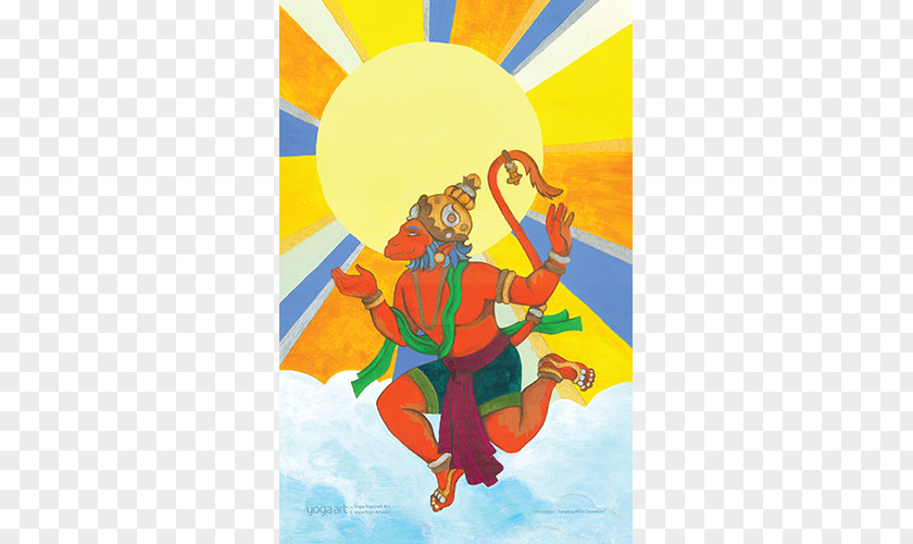 Hanuman Poster Painting Modern Art PNG