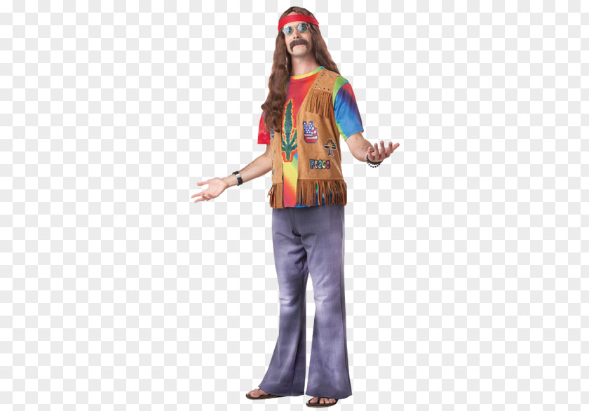 T-shirt 1960s Costume Party Hippie PNG