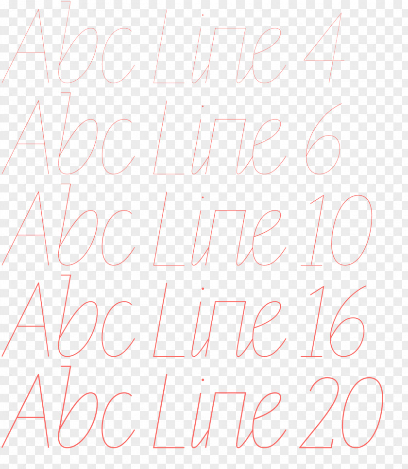 Line Handwriting Pink M Font PNG