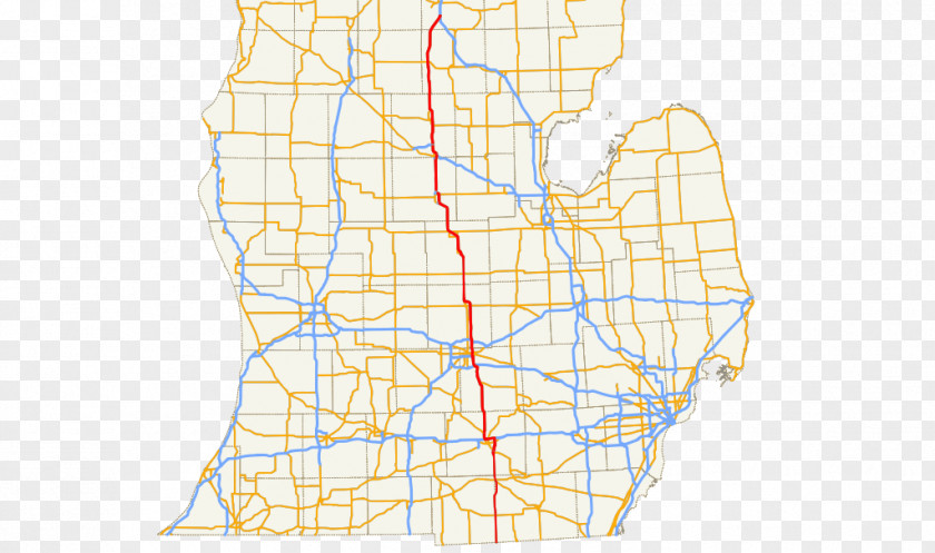Map Business Routes Of U.S. Route 127 In Michigan 16 PNG