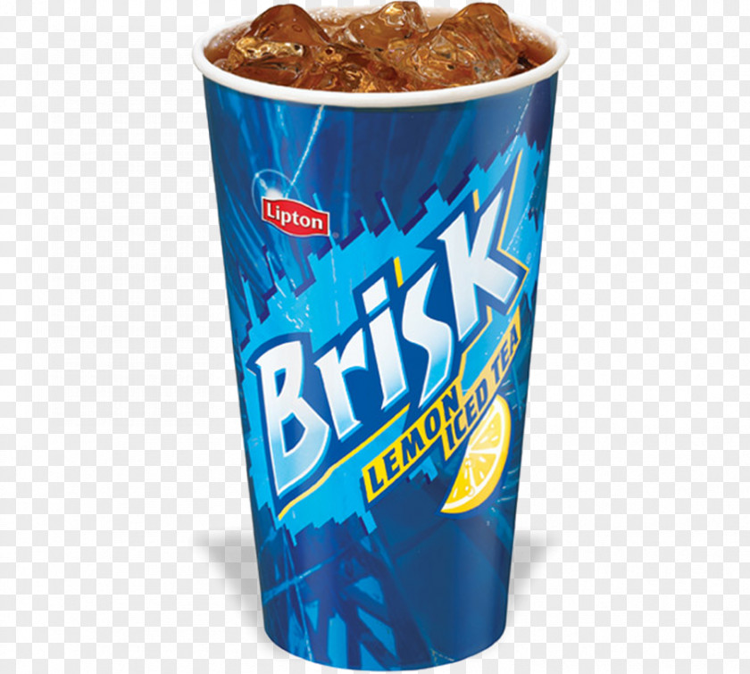 Menu Drinks Lipton Brisk Iced Tea Sweet Fizzy PNG