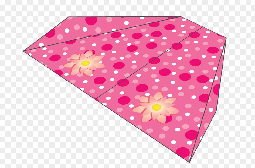 Paper Fly Place Mats Textile Rectangle Pink M PNG