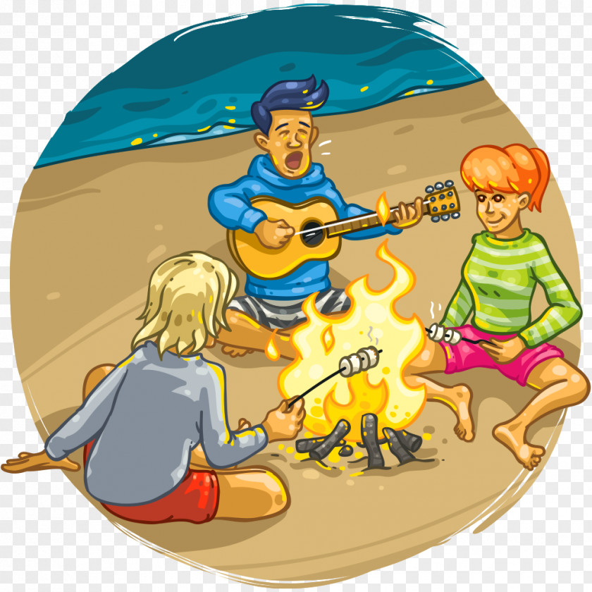 Roast Marshmallows Clip Art Illustration Human Behavior Product PNG