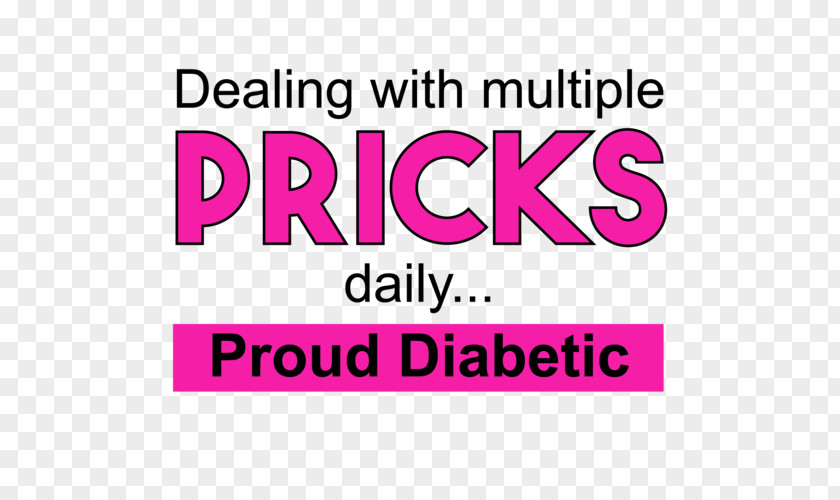 T-shirt Diabetes Mellitus Not A Prick Logo PNG