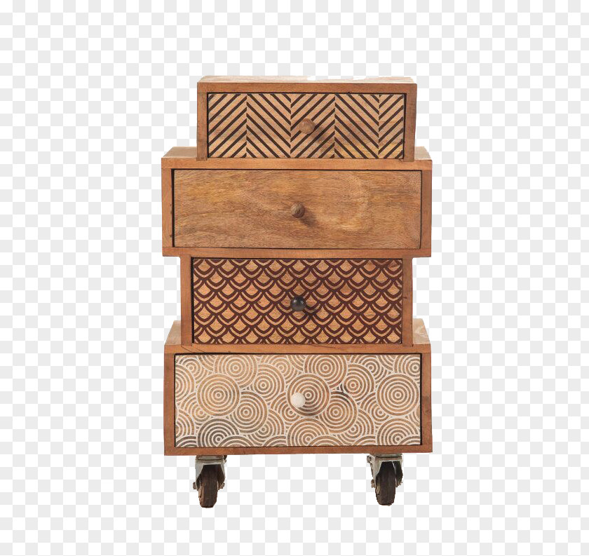 Vintage Wood Drawer Stain Furniture PNG