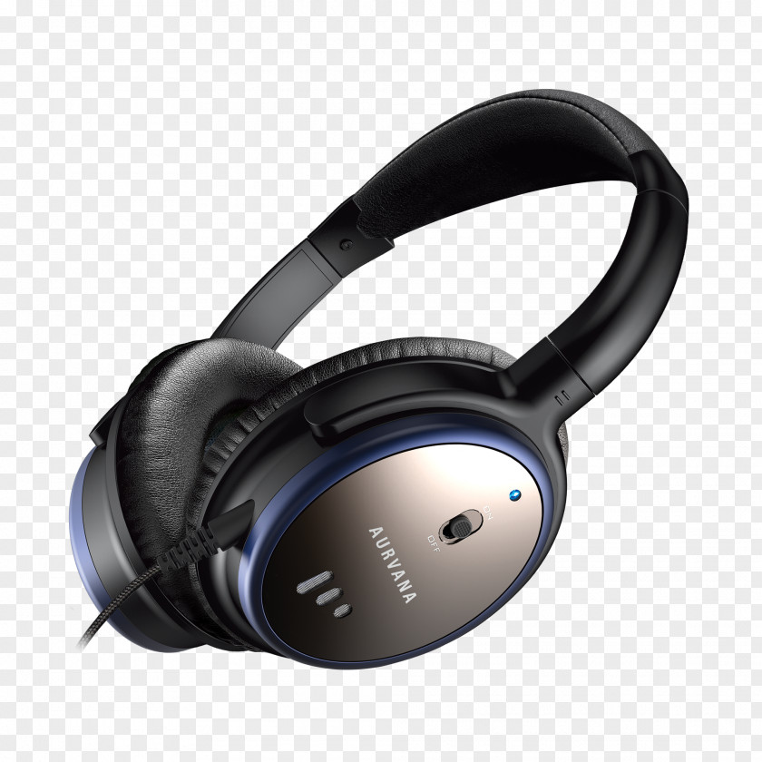 Microphone Active Noise Control Noise-cancelling Headphones Creative Technology Aurvana 51EF054000000 PNG