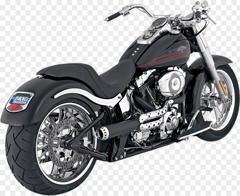 Motorcycle Exhaust System Softail Harley-Davidson FLSTF Fat Boy PNG
